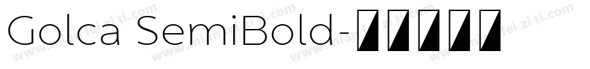 Golca SemiBold字体转换